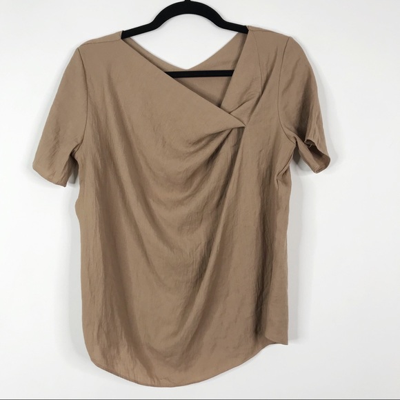 Tank Girl Made In Korea Twist Pleat Blouse Top XS - Picture 1 of 8